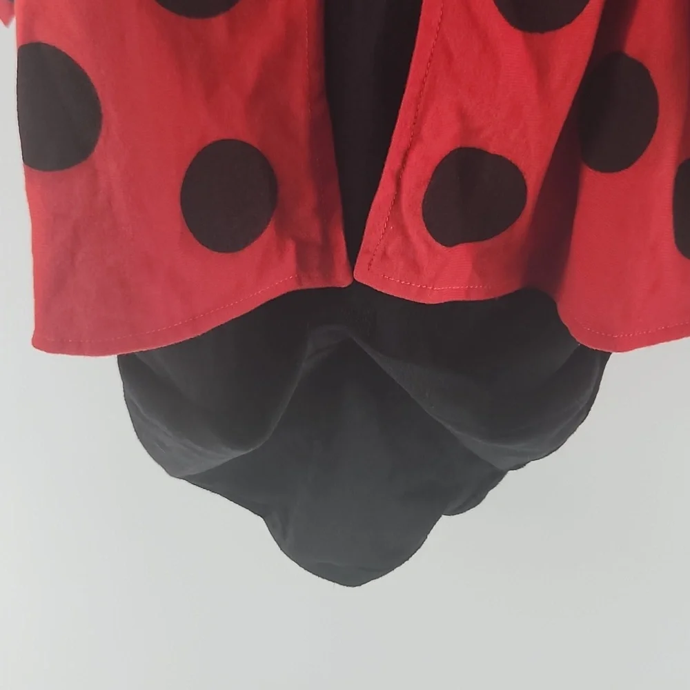 Red and Black Ladybug Costume Missing Hood OS